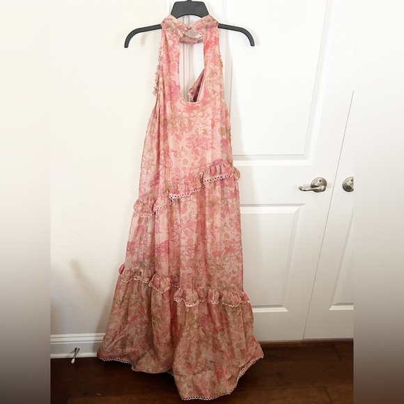 Anthropologie BHLDN Landon Organza 3D Ruffle Floral Maxi Dress - Picture 10 of 10